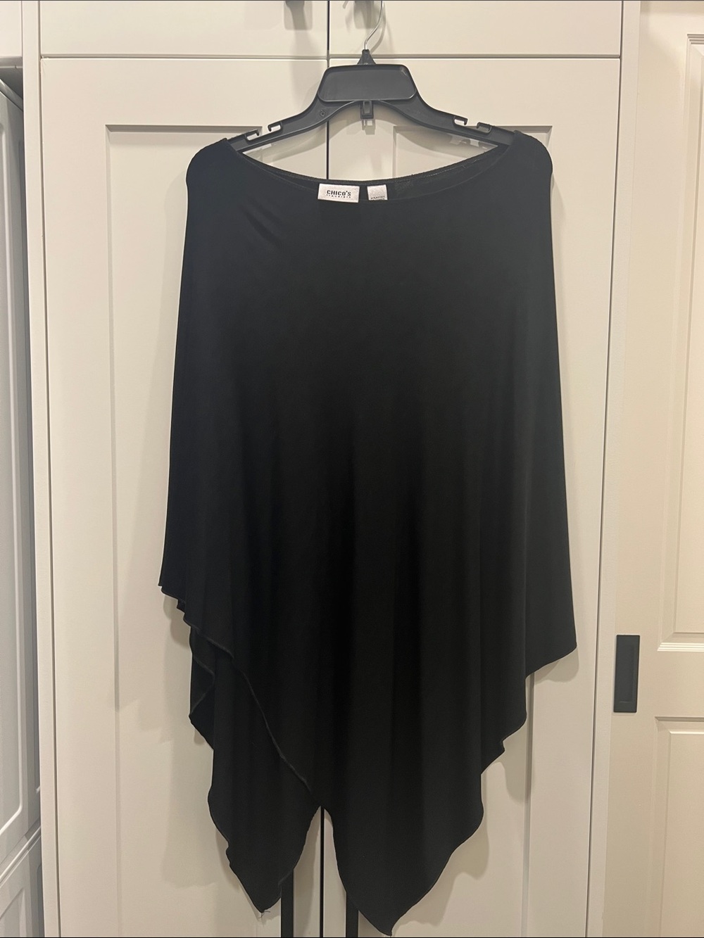Chico's women’s black poncho